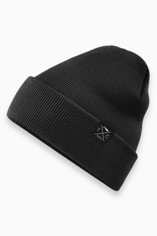 Unsere weiche Classic Beanie in Schwarz für Herren und Damen von The Clue Clothing