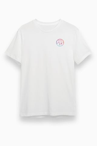 Unisex Culture Surfer Look T-Shirt in Weiß von The Clue Clothing