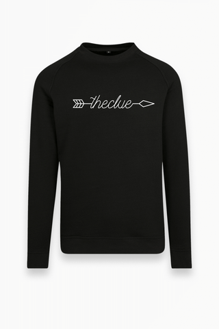 Herren Pullover Sweatshirt "Arrow" in Schwarz von The Clue Clothing