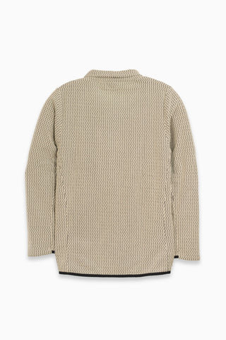 Warmer Herren Skirolli mit Reißverschluss Beige.