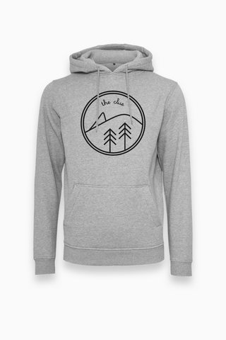 Unisex Classic Hoodie Pullover in Grau von The Clue Clothing