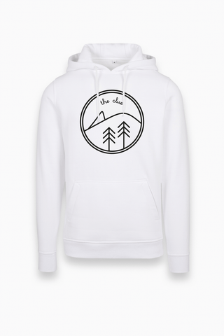 Unisex Classic Hoodie Pullover in Weiß von The Clue Clothing