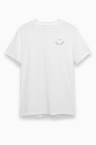 Herren T-Shirt „Smile“ Surfshirt in Weiß Beige von The Clue Clothing