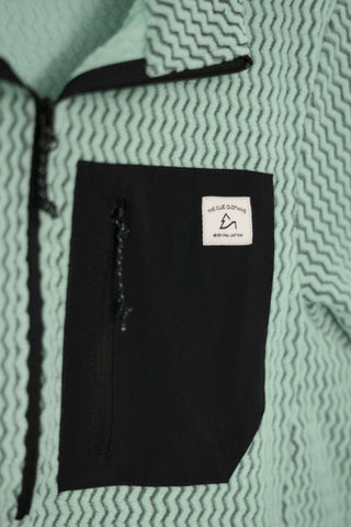 Damen Half Zip Sweatshirt Ozean Blau