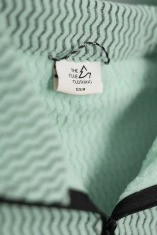 Damen Half Zip Sweatshirt Ozean Blau