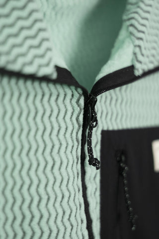 Damen Half Zip Sweatshirt Ozean Blau