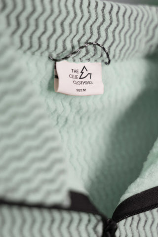 Damen Half Zip Sweatshirt Ozean Blau