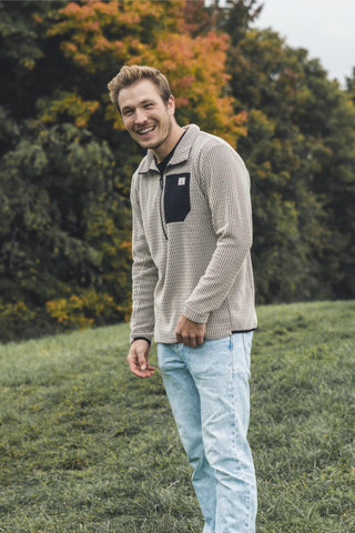 Herren Half Zip Sweatshirt