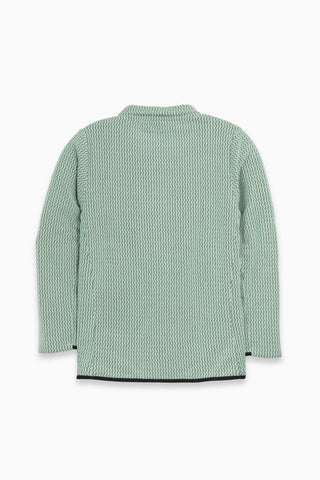 Damen Half Zip Sweatshirt Ozean Blau